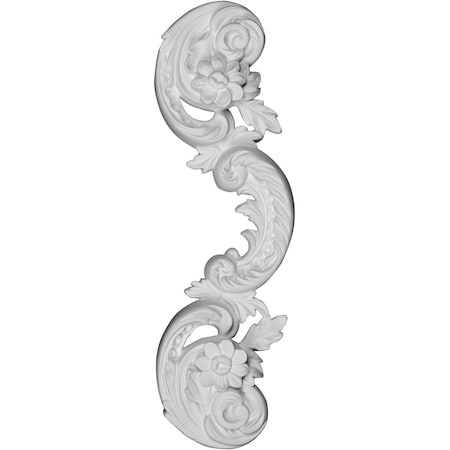 Ekena Millwork 12"W x 4 3/4"H x 1 3/8"P Amber Onlay, Left ONL12X04X01AE-L